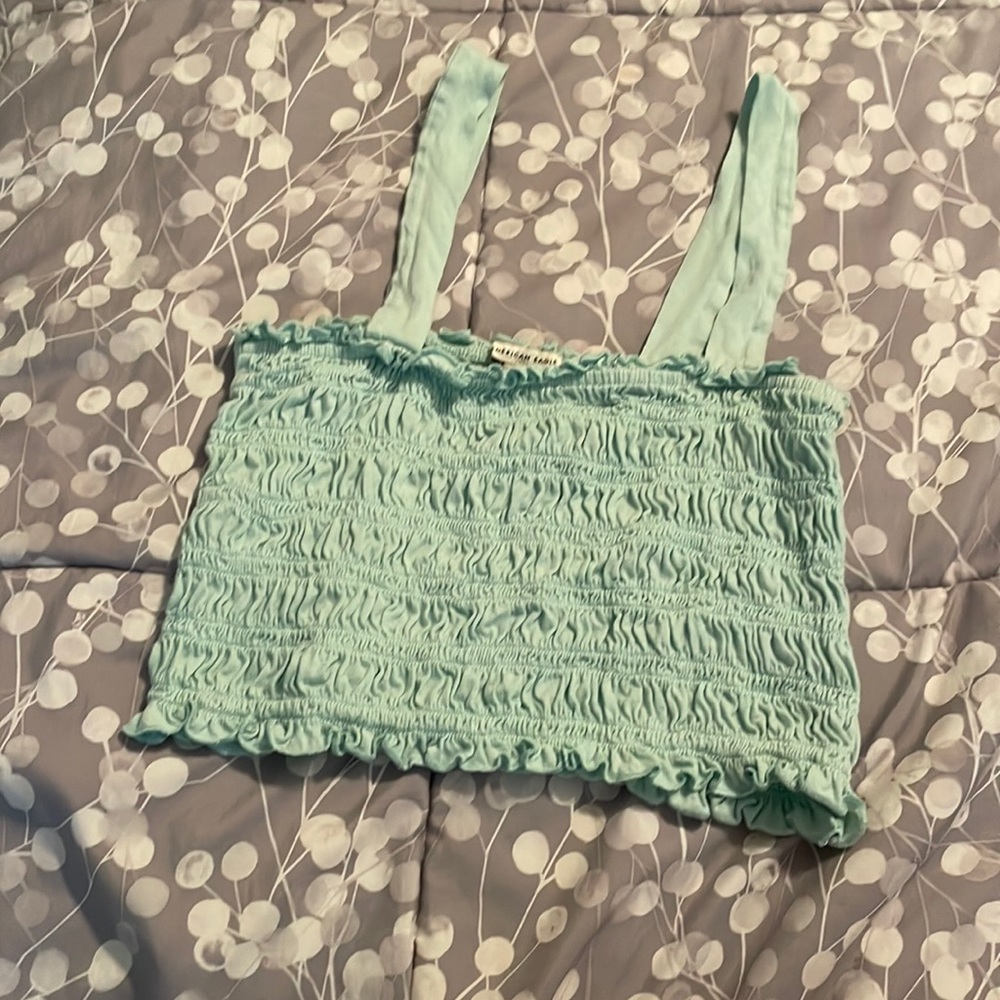 American Eagle scrunched crop top.